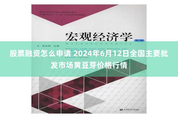 股票融资怎么申请 2024年6月12日全国主要批发市场黄豆芽价格行情