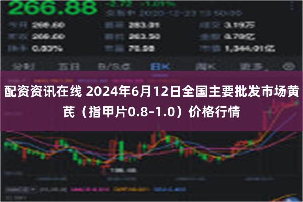 配资资讯在线 2024年6月12日全国主要批发市场黄芪（指甲片0.8-1.0）价格行情