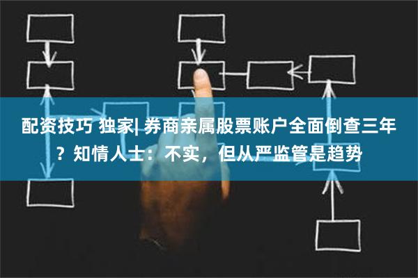 配资技巧 独家| 券商亲属股票账户全面倒查三年？知情人士：不实，但从严监管是趋势