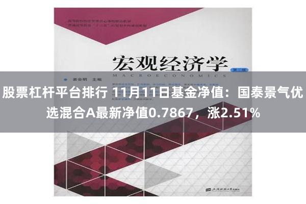 股票杠杆平台排行 11月11日基金净值：国泰景气优选混合A最新净值0.7867，涨2.51%